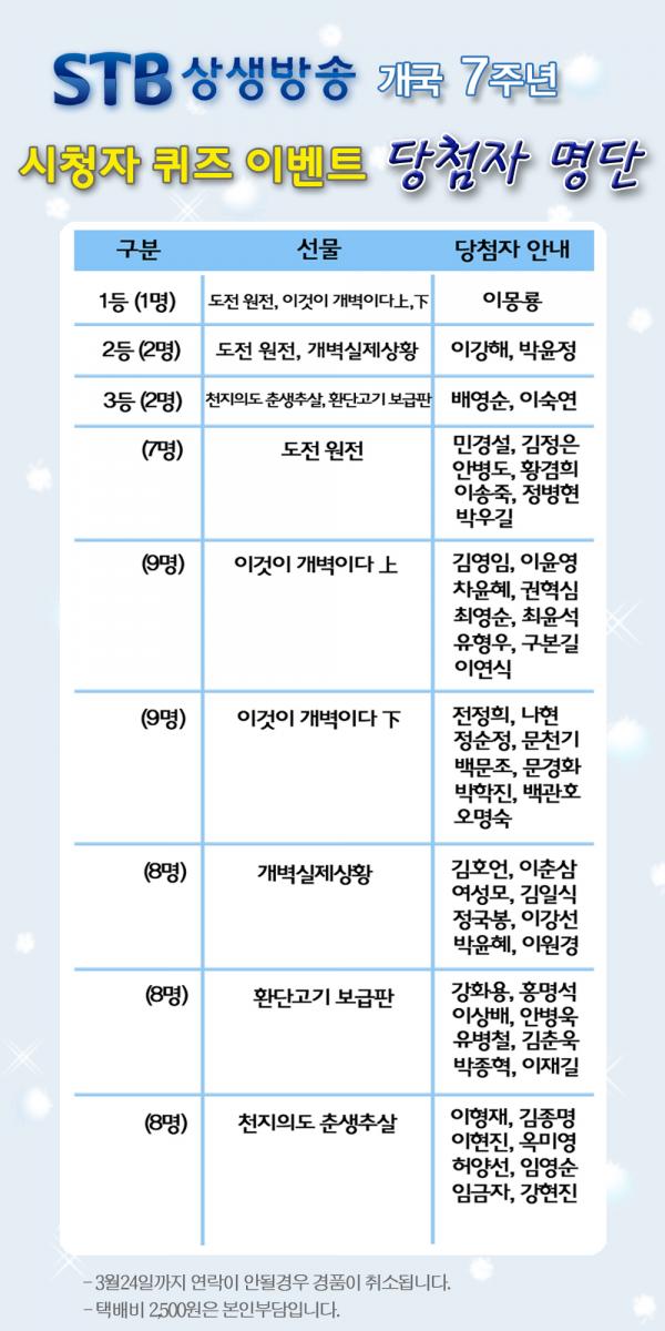 시청자퀴즈이벤트